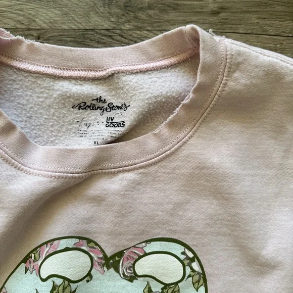 Rolling Stones Pink Graphic Sweatshirt - Picture 3 of 4